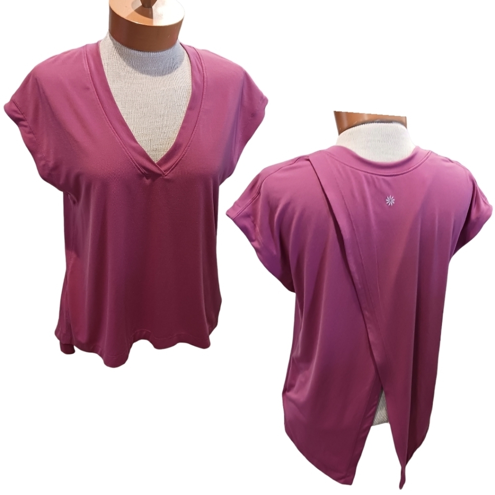 Small/ Medium Athleta Athletic Women’s Top Split Back NWoT Crossback